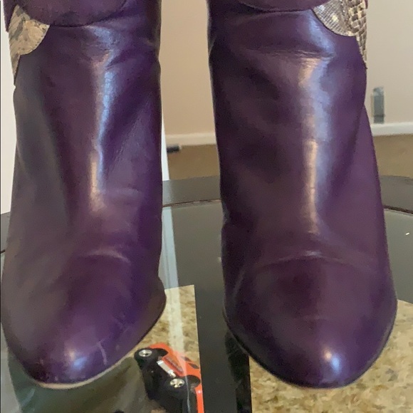 Serena purple leather boots by Vero Cuoio - Picture 2 of 9